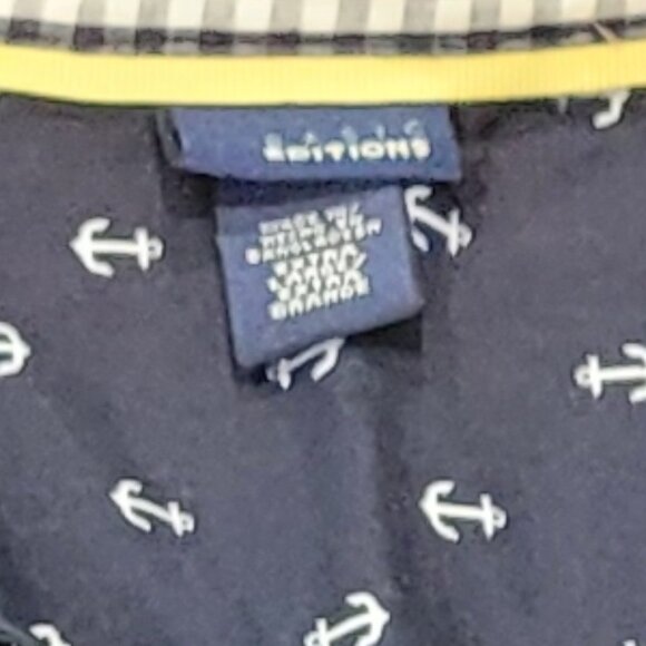 (4 For $20) Basic Edition Blue with Anchors Button Down in XL - Picture 2 of 7